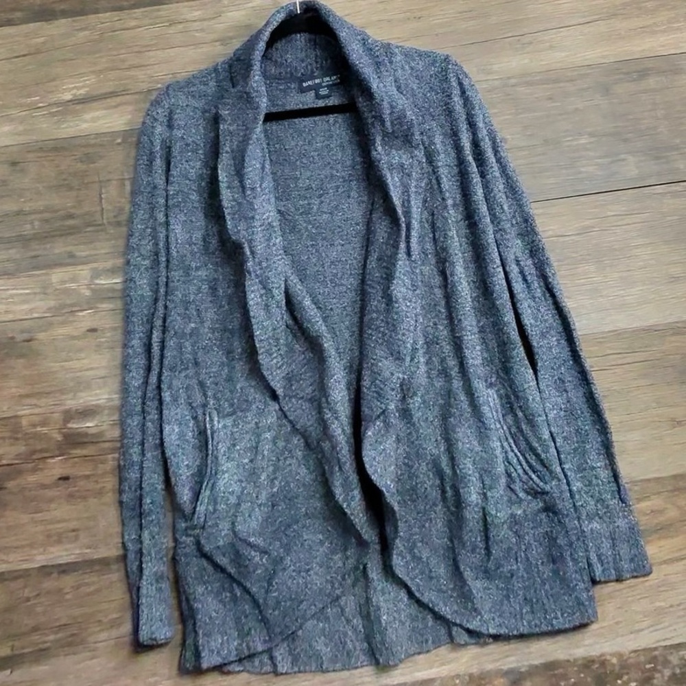 Barefoot Dreams Blue Open Cardigan‎ Sweater